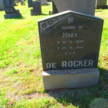 ROCKER Mary, de 1894-1976