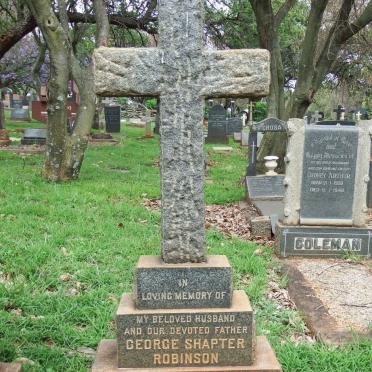 ROBINSON George Shapter -1947