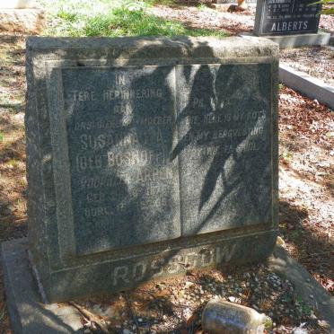 ROSSOUW Susanna F.A. formerly ARPEN nee BOSHOFF 1876-1959