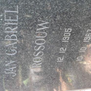 ROSSOUW Jan Gabriel 1905-1967