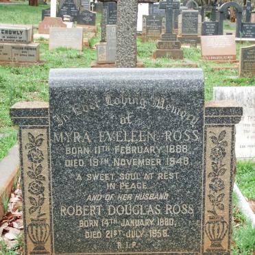 ROSS Robert Douglas 1880-1958 &amp; Myra Eveleen 1888-1948