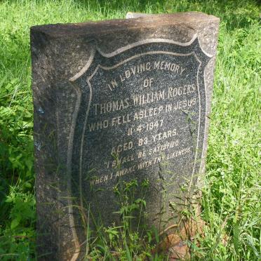 ROGERS Thomas William -1947