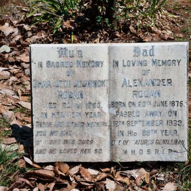 ROGAN Alexander 1875-1963 &amp; Charlotte Deuninck -1953