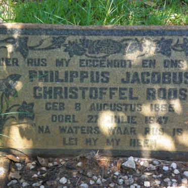 ROOS Philippus Jacobus Christoffel 1895-1947