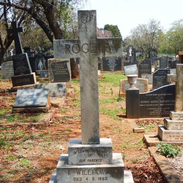 ROGERS William -1953 &amp; Margaret May -1953