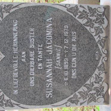 RONGE Susannah Jacomina 1899-1979