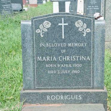 RODRIGUES Maria Christina 1900-1980