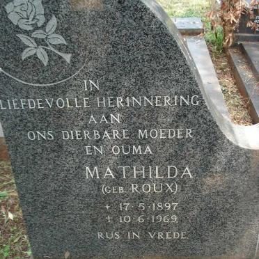 ROUX Mathilda 1897-1969