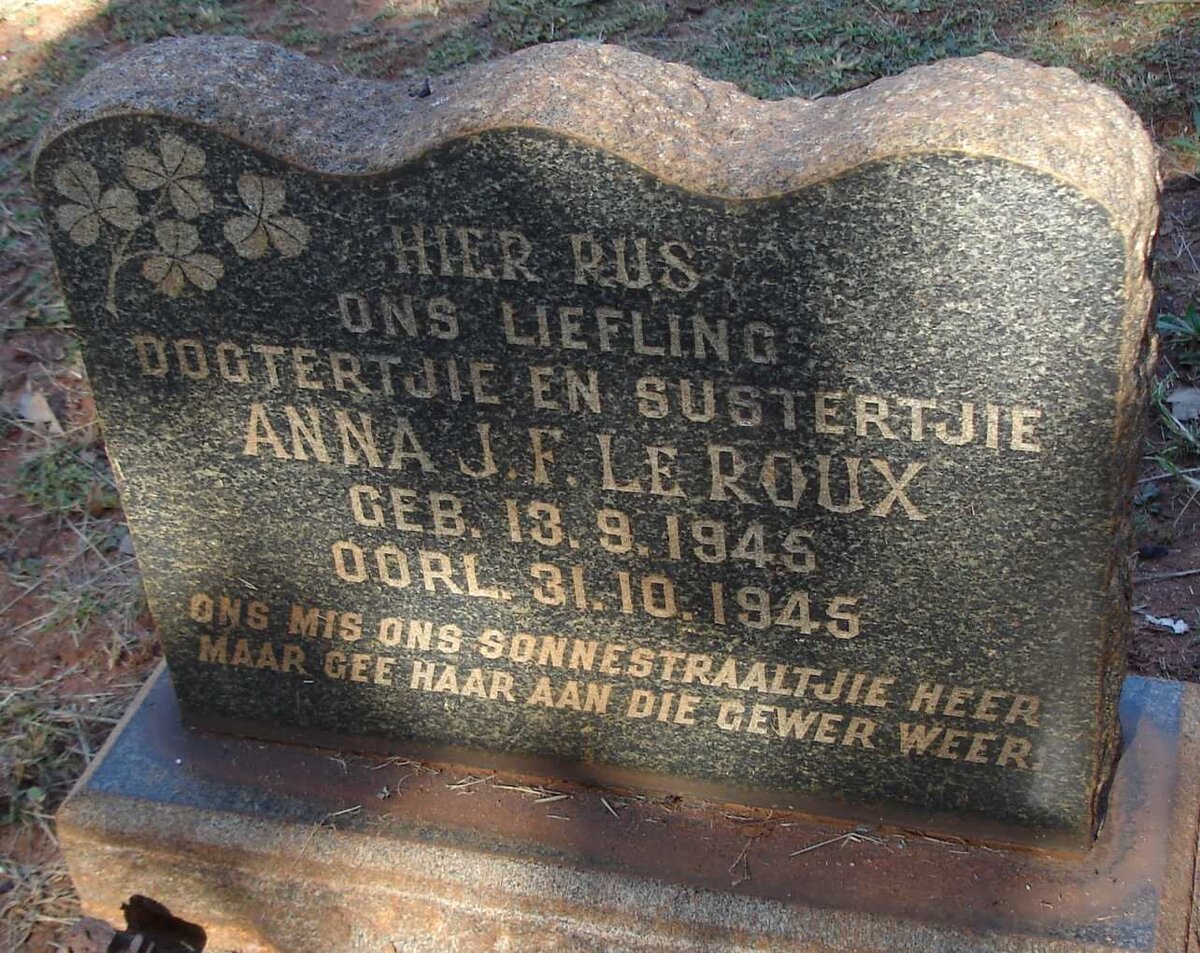 ROUX Anna J.F., le 1945-1945