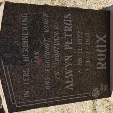 ROUX Alwyn Petrus 1922-1971