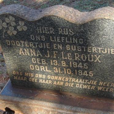 ROUX Anna J.F., le 1945-1945
