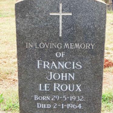 ROUX Francis John, le 1932-1964