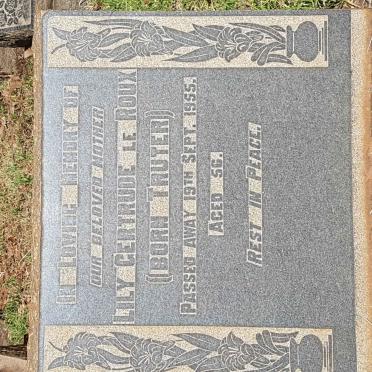 ROUX Lily Gertrude, le nee TRUTER -1955