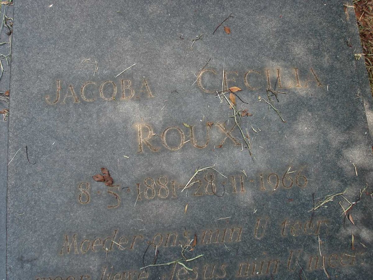 ROUX Jacoba Cecilia 1881-1966