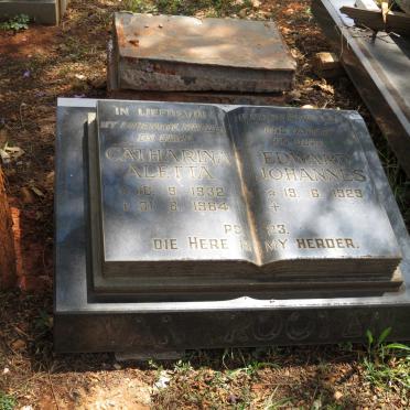 ROOYEN Edward Johannes, van 1929- &amp; Catharina Aletta 1932-1984