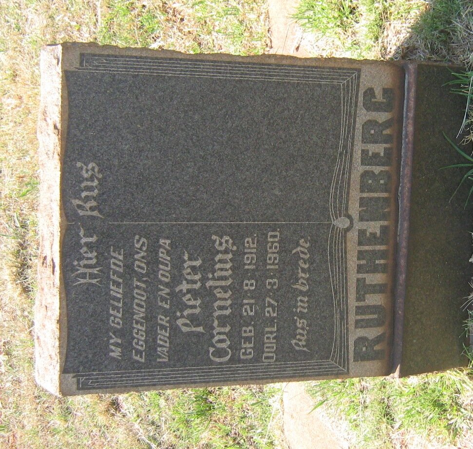 RUTHENBERG Pieter Cornelius 1912-1960