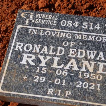 RYLAND Ronald Edward 1950-2021