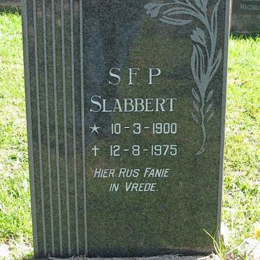 SLABBERT S.F.P. 1900-1975