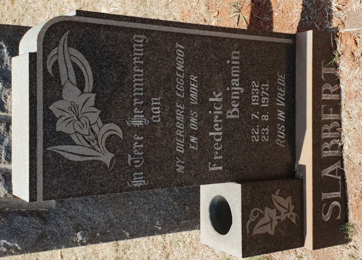 SLABBERT Frederick Benjamin 1932-1973