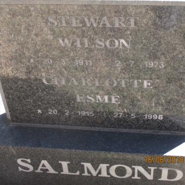 SALMOND Stewart Wilson 1911-1973 &amp; Charlotte Esme 1915-1996