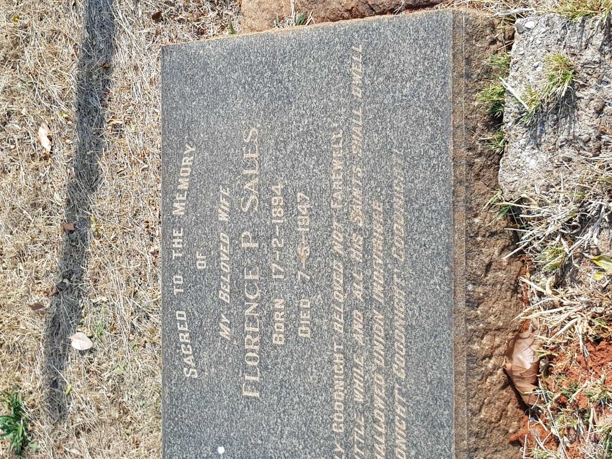 SALES Florence P. 1894-1947