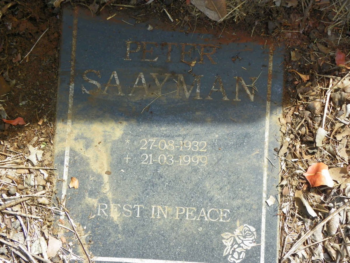 SAAYMAN Peter 1932-1999