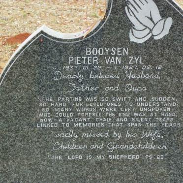 BOOYSEN Pieter Van Zyl 1937-1987