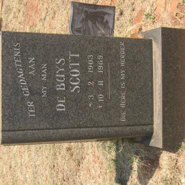 SCOTT De Buys 1903-1969