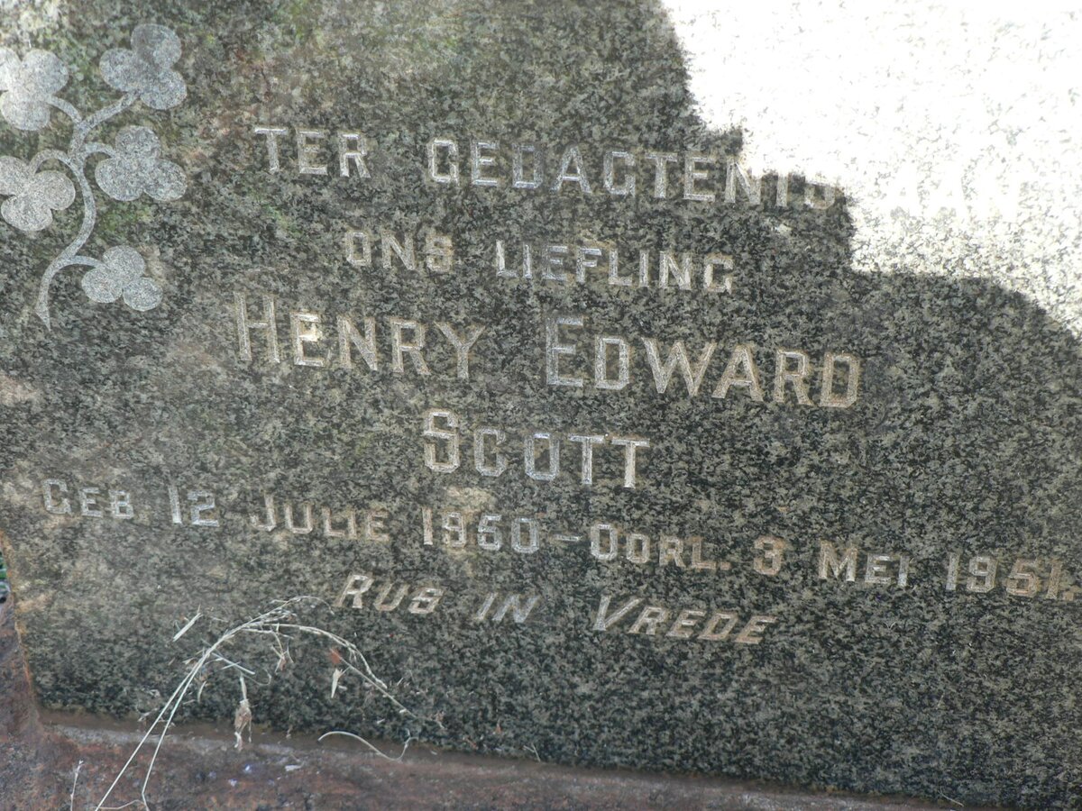 SCOTT Henry Edward 1950-1951
