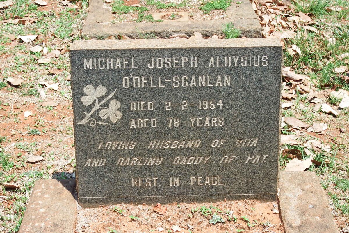 SCANLAN Michael Joseph Aloysius, O'DELL -1954