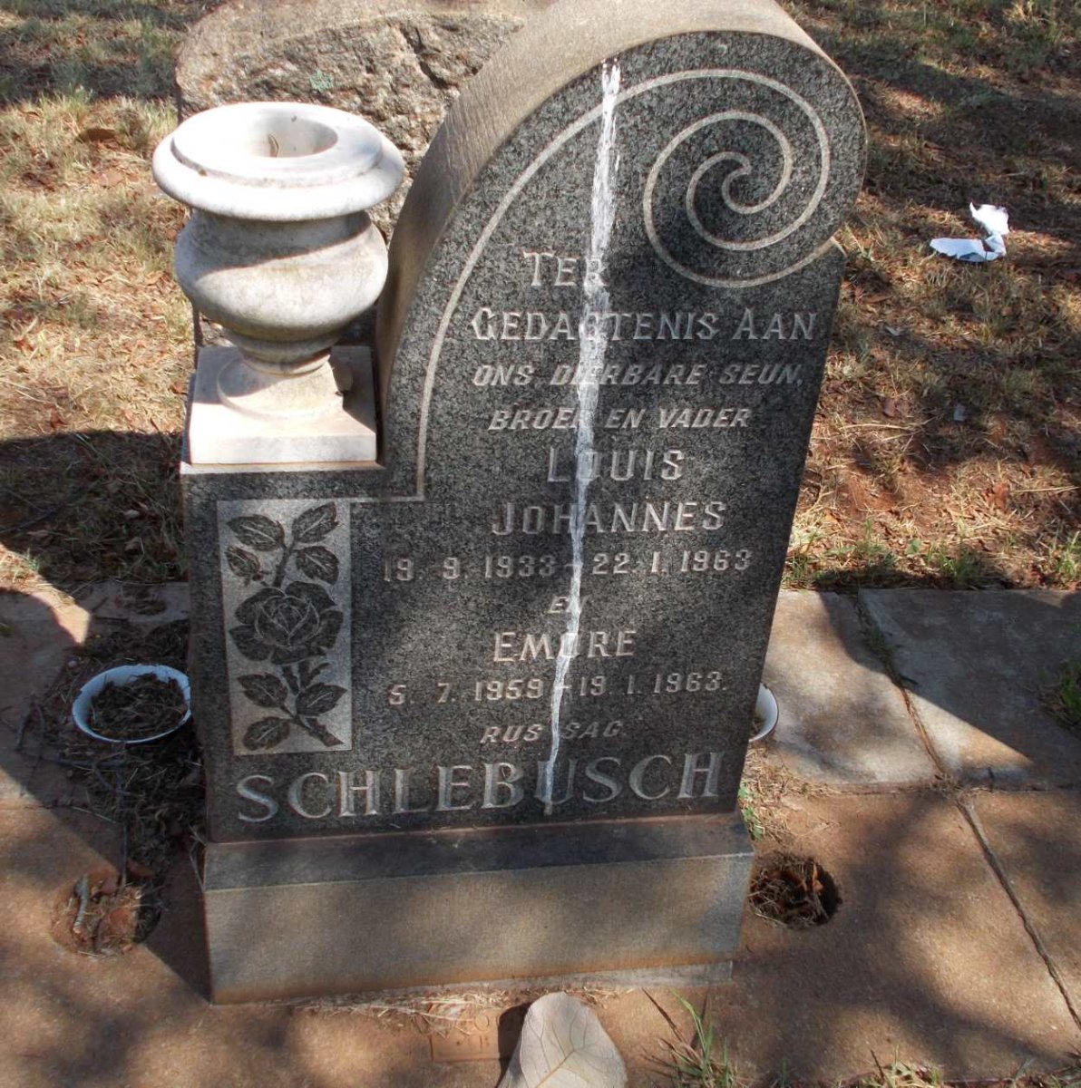 SCHLEBUSCH Louis Johannes 1933-1963 :: SCHLEBUSCH Emore 1959-1963