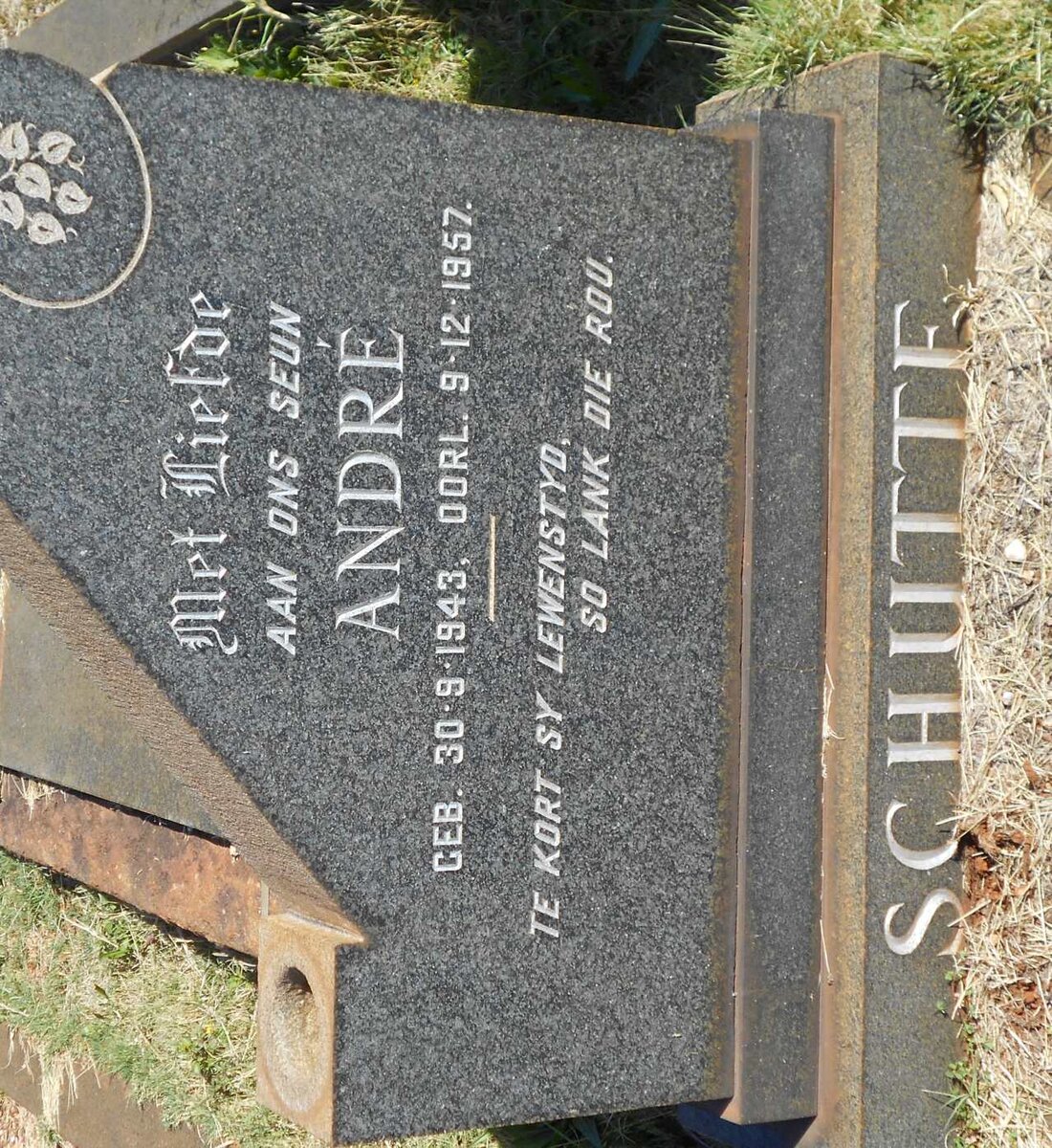 SCHUTTE André 1943-1957