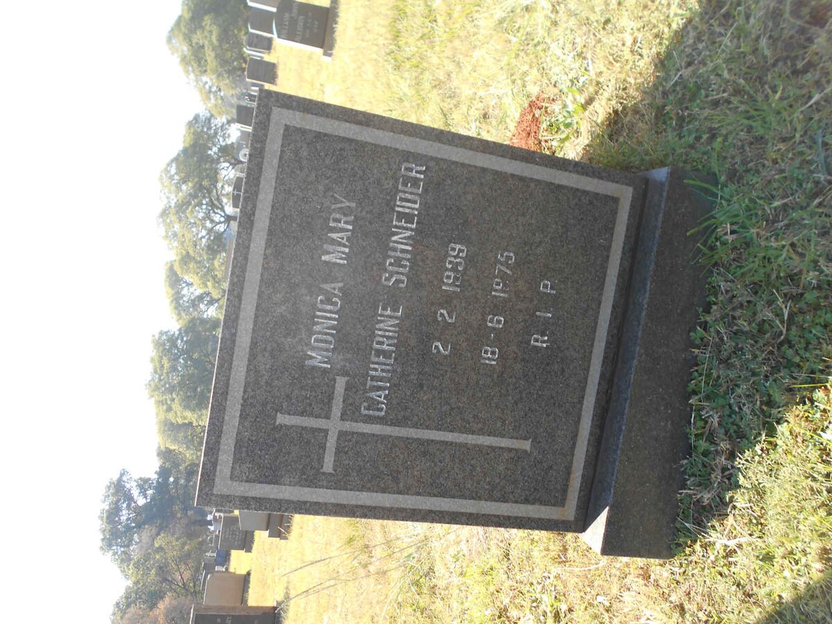 SCHNEIDER Monica Mary Catherine 1939-1975