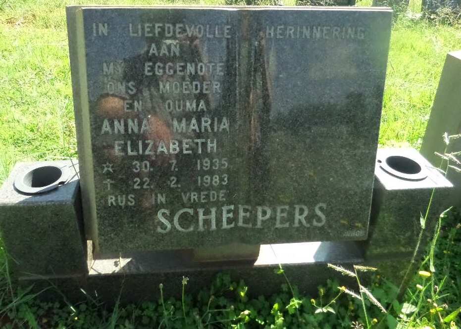 SCHEEPERS Anna Maria Elizabeth 1935-1983