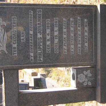 SCHOURIE Philippus Johannes 1893-1962