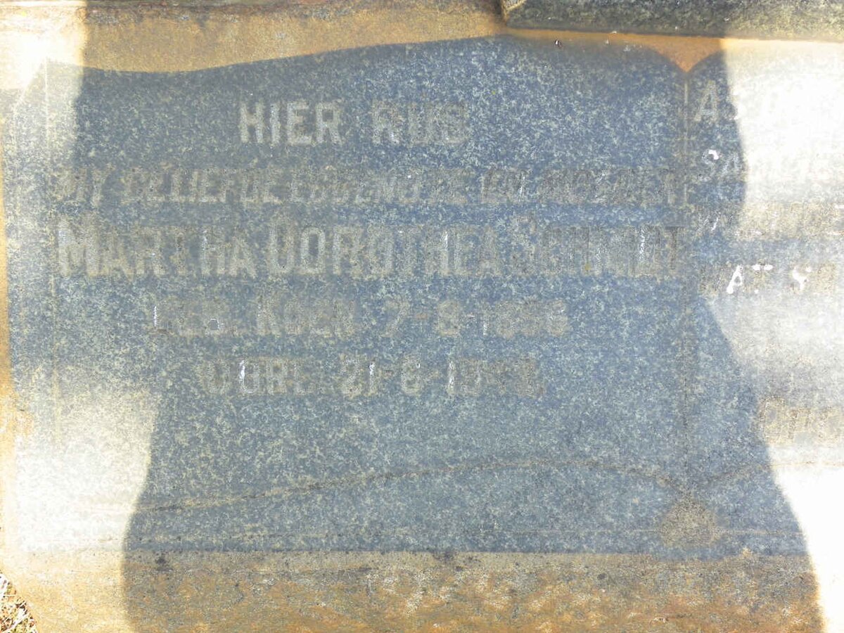 SCHMIDT Martha Dorothea nee KOEN 1896-1943