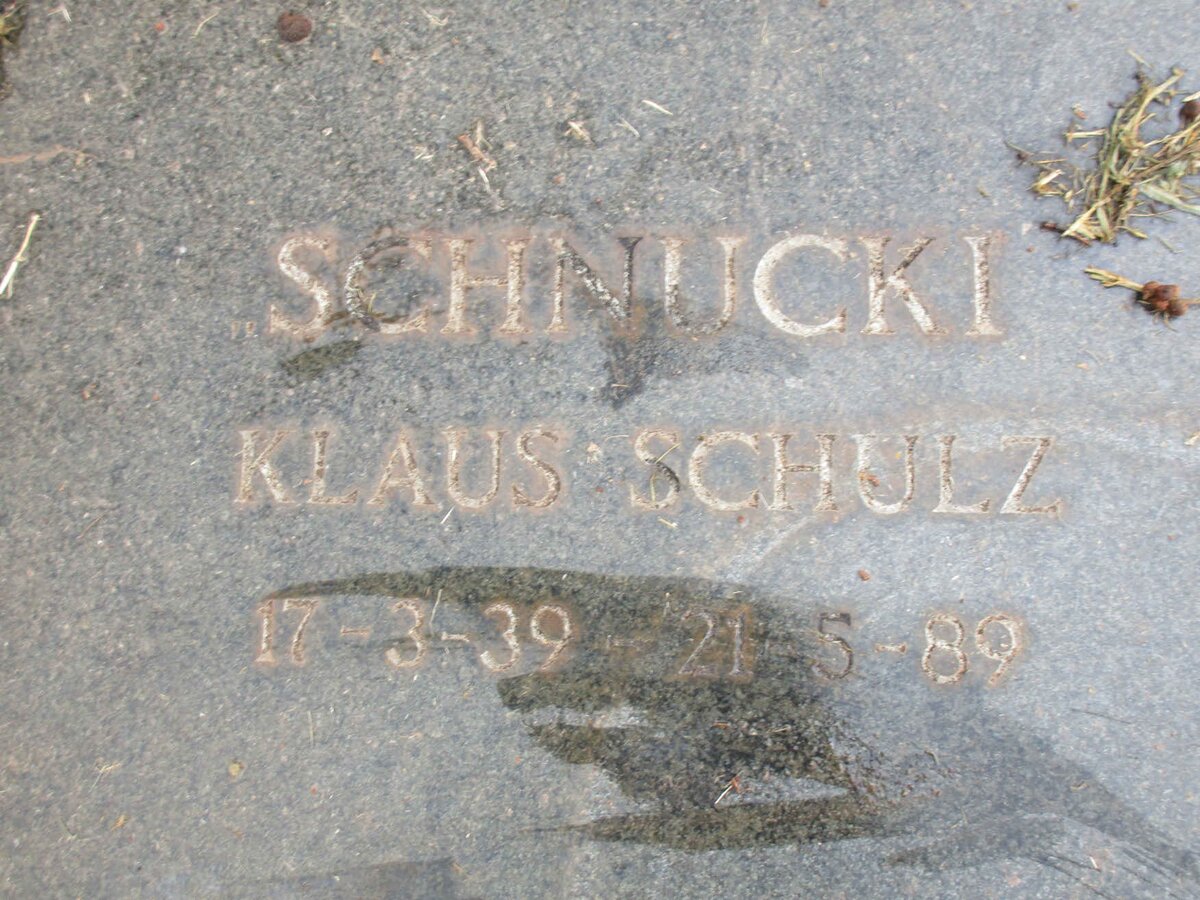 SCHNUCKI Klaus Schulz 1939-1989