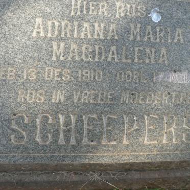 SCHEEPERS Adriana Maria Magdalena 1910-1960