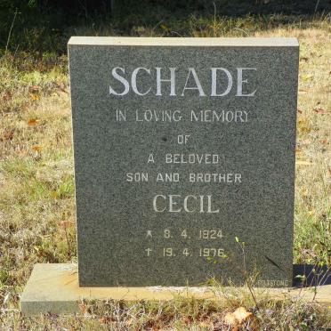 SCHADE Cecil 1924-1976