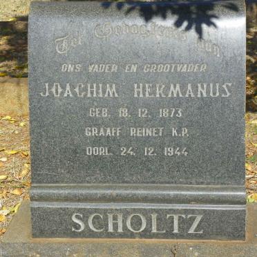 SCHOLTZ Joachim Hermanus 1873-1944