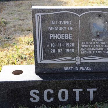 SCOTT Phoebe 1920-1998