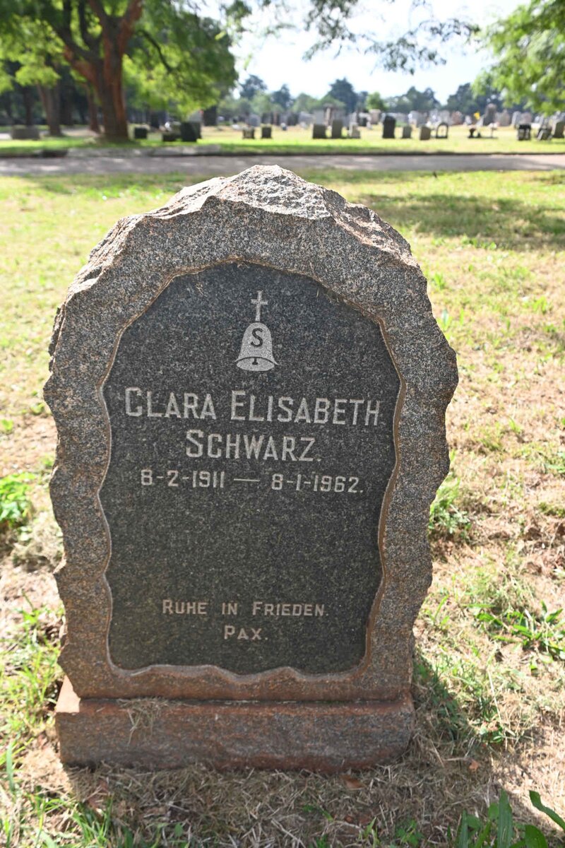 SCHWARZ Clara Elisabeth 1911-1962