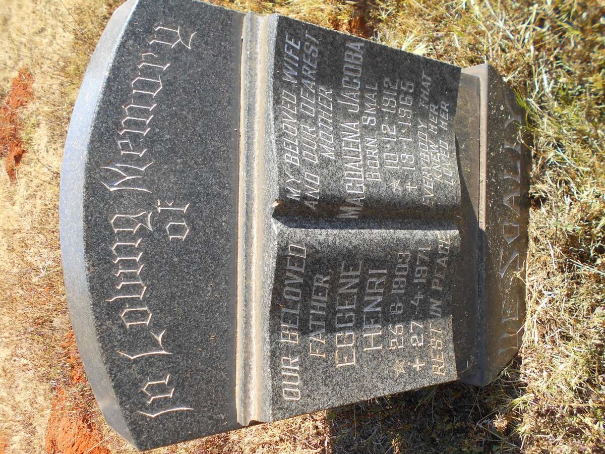 SCALLY Eggene Henri, de 1903-1971 &amp; Magdalena Jacoba SMAL 1912-1965