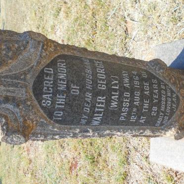 SCHALKWYK Walter George, van -1964