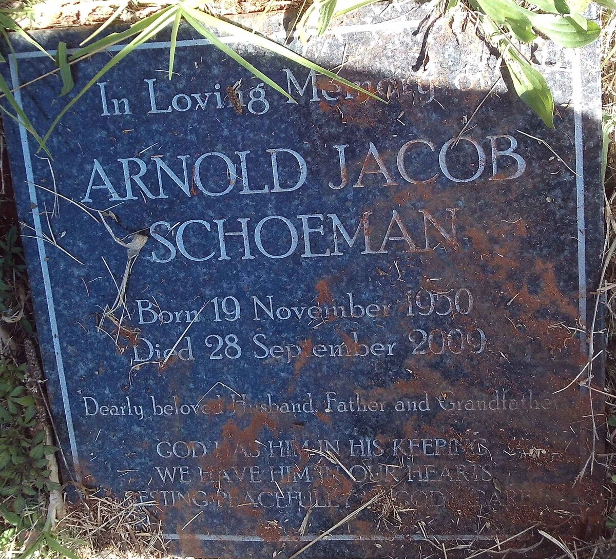 SCHOEMAN Arnold Jacob 1950-2009