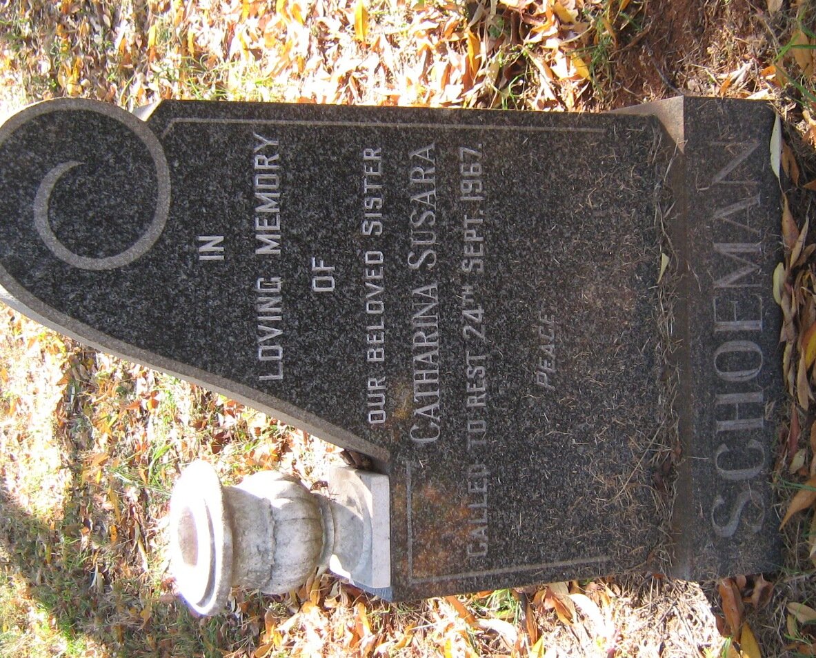 SCHOEMAN Catharina Susara -1967