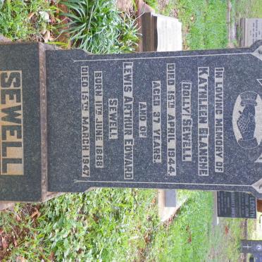 SEWELL Lewis Arthur Edward 1888-1947 :: SEWELL Kathleen Blanche -1944