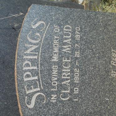 SEPPINGS Clarice Maud 1902-1970