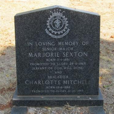 SEXTON Marjorie 1891-1969 :: MITCHELL Charlotte 1888-1977