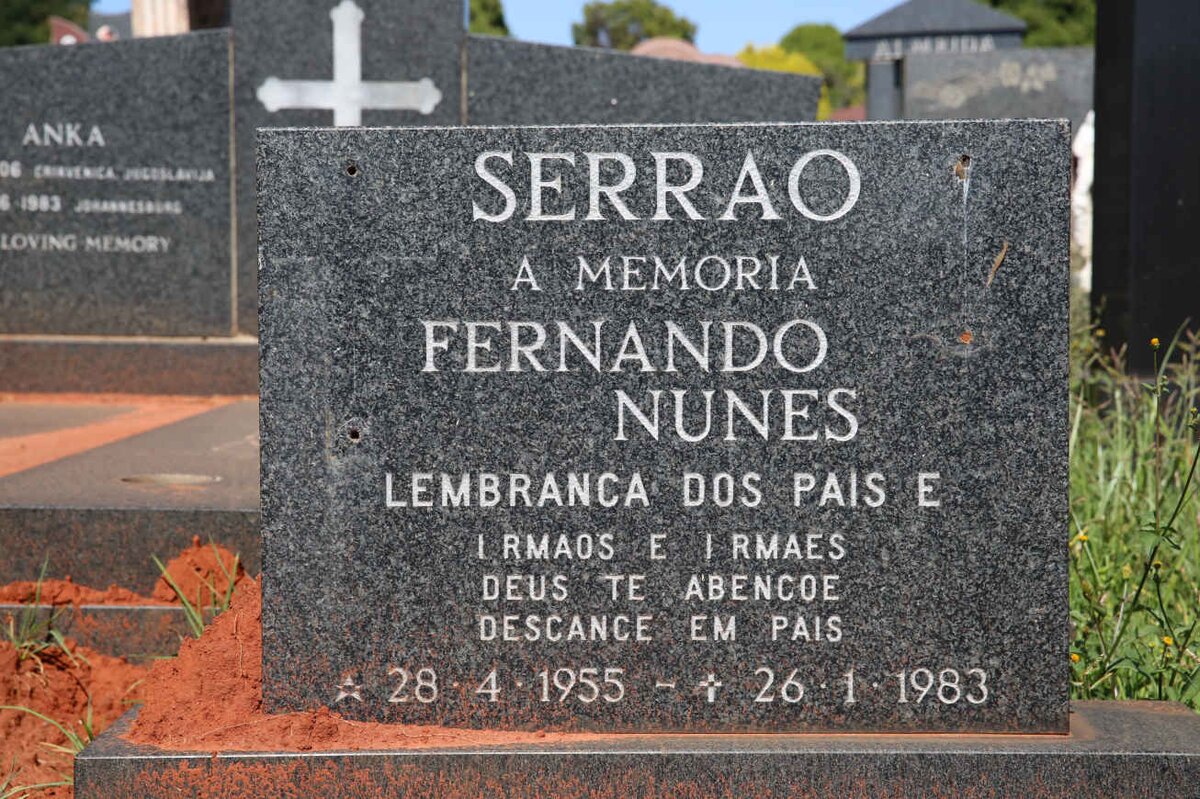 SERRAO Fernando Nunes 1955-1983